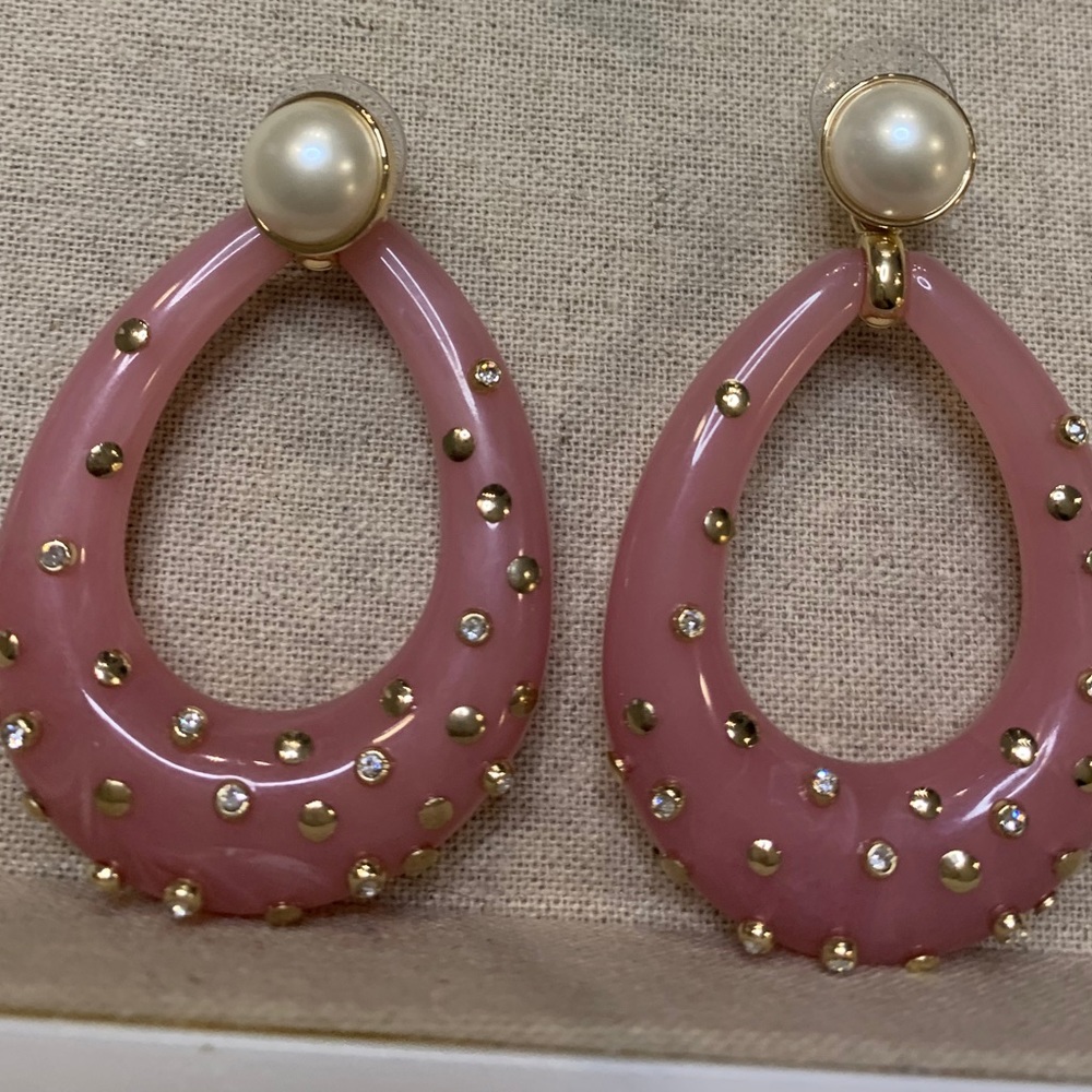Fun pink earrings